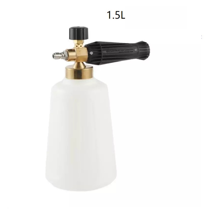 lancia schiuma di neve per idropulitrice ad alta pressione per attacco rapido per spruzzatore a cannone in schiuma per idropulitrice 1.5L