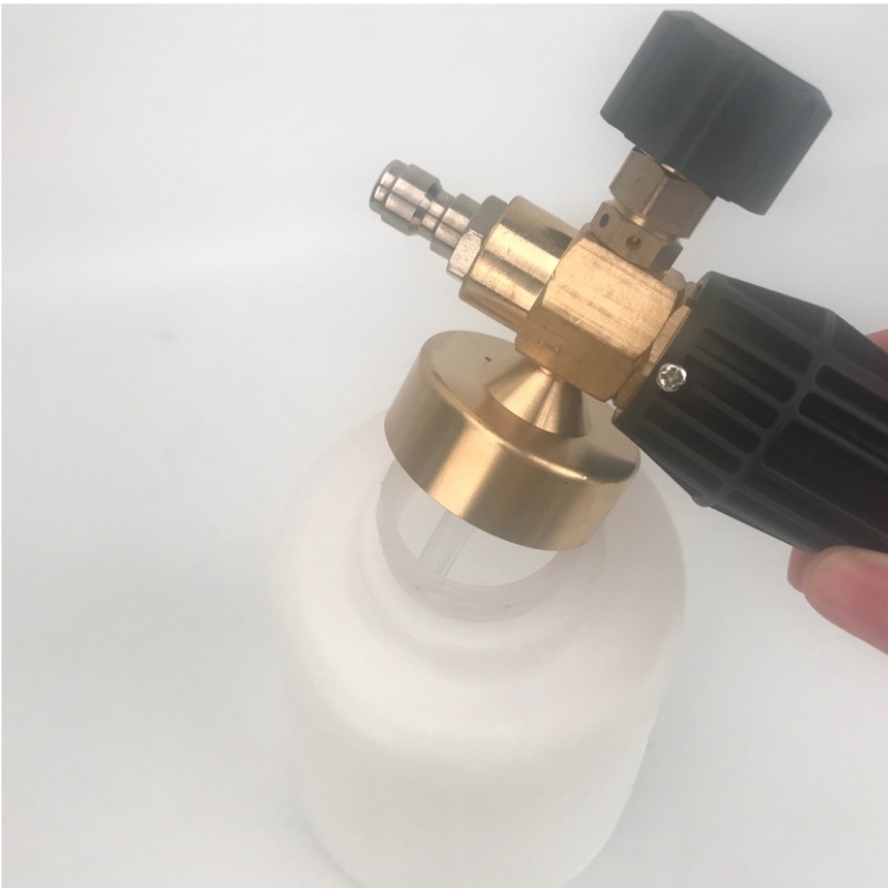 lancia schiuma di neve per idropulitrice ad alta pressione per attacco rapido per spruzzatore a cannone in schiuma per idropulitrice 1.5L